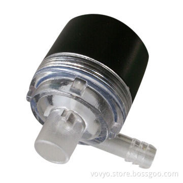 Mini DC water pump in O.D. 26mm with 12V DC, flow rate of 2.0L/min and water head of 2.3m